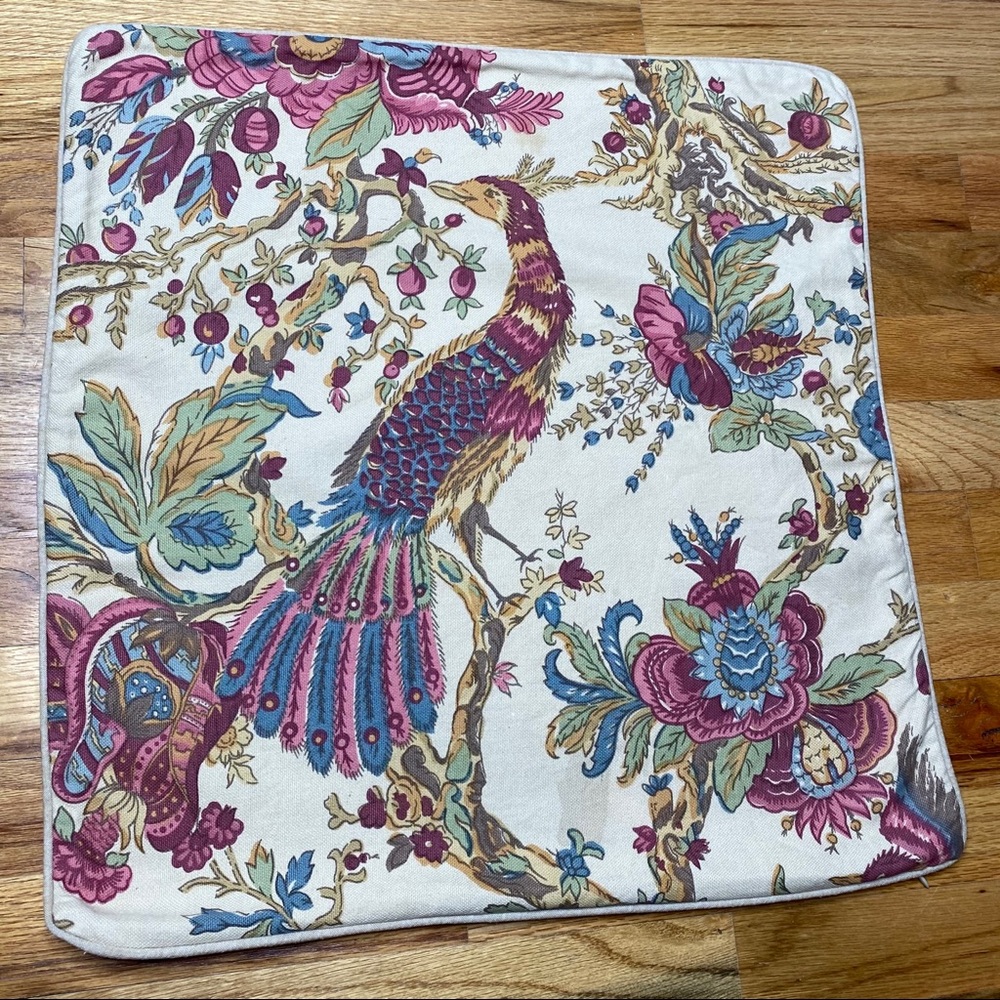 ❌SOLD❌Pottery Barn bird peacock pillow covers - Picture 8 of 13